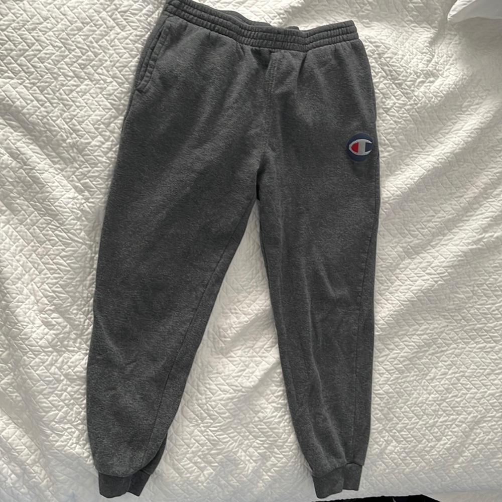 Girls Champion charcoal grey sweat pants, size XL